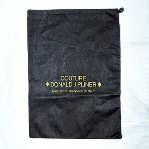 Donald J Pliner Brown Dust Cover Drawstring Pouch Bag